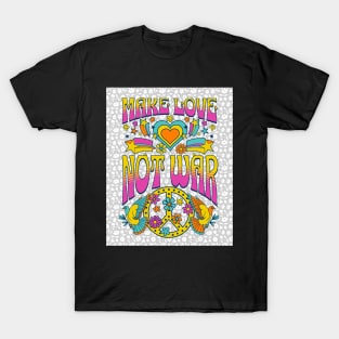 Make Love Not War - Hippie Peace T-Shirt
